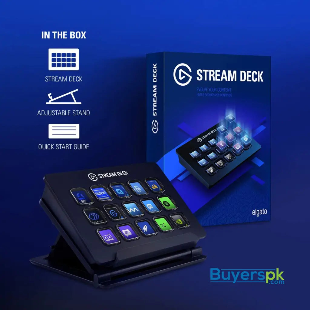 Corsair Elgato Stream Deck Gaming Lcd Buttons (10gaa9901) - Keyboard Price in Pakistan Corsair Elgato Stream Deck Gaming Lcd Buttons (10gaa9901) - Keyboard Price in Pakistan